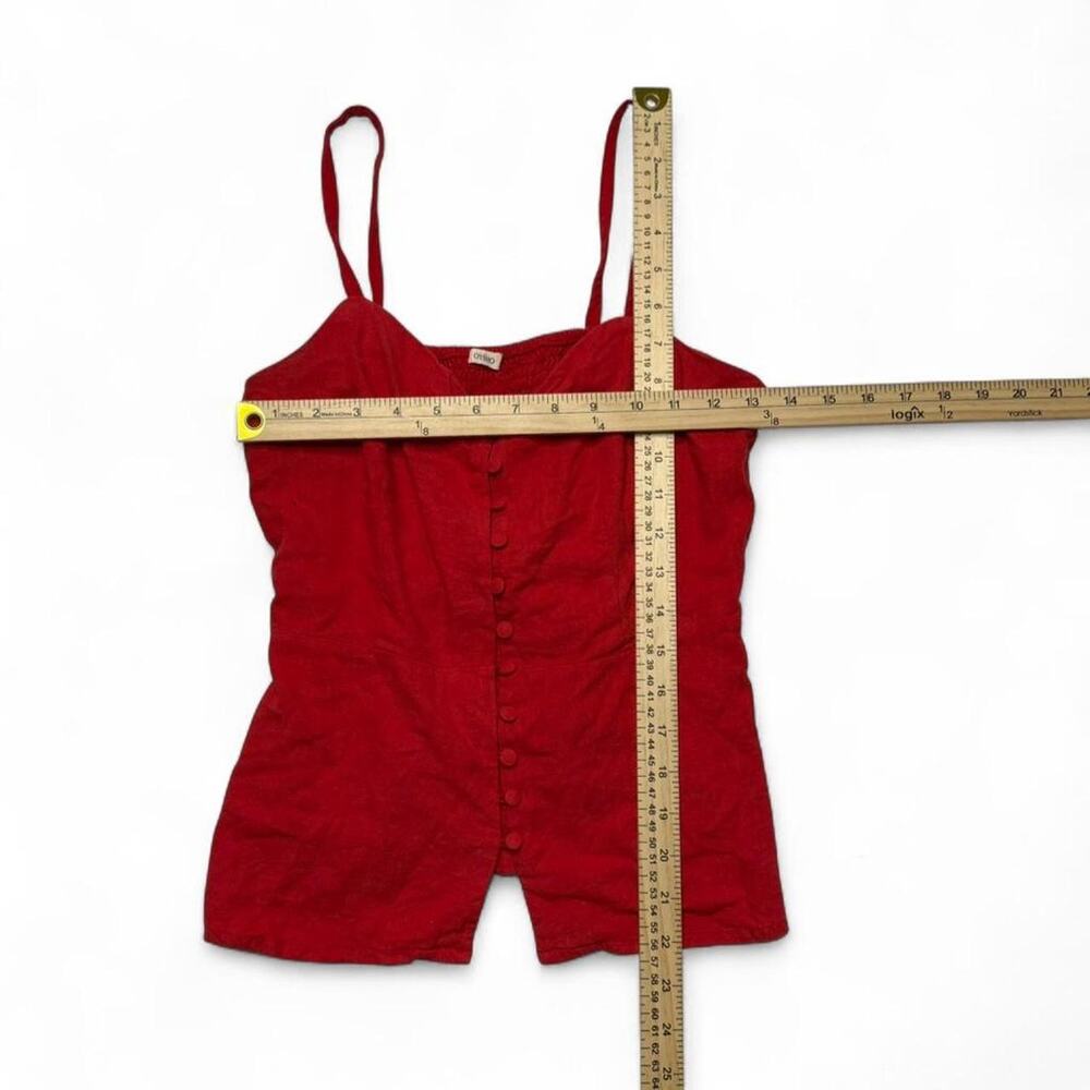 OYSHO Red Minimalist Going Out Casual Tank Perfect For Size Small Full Length - Picture 4 of 4